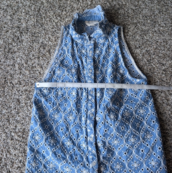 Sezane Erina Shirt in Blue/Ecru - Picture 12 of 15
